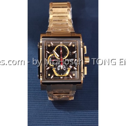 Balmer 42mm Rectangle XL Chronograph Men Quartz Watch A8144G GP-4